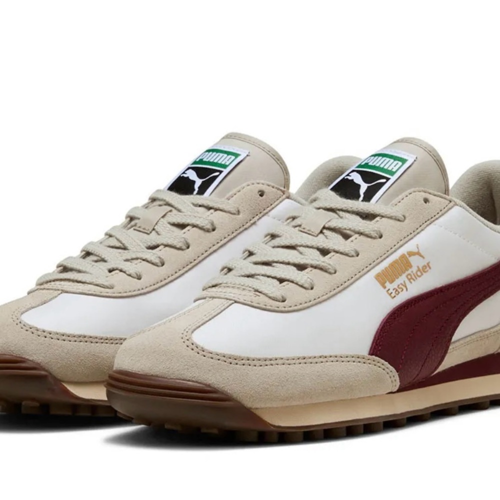 Puma Easy Rider Sneakers in Cream and Burgundy- Unisex